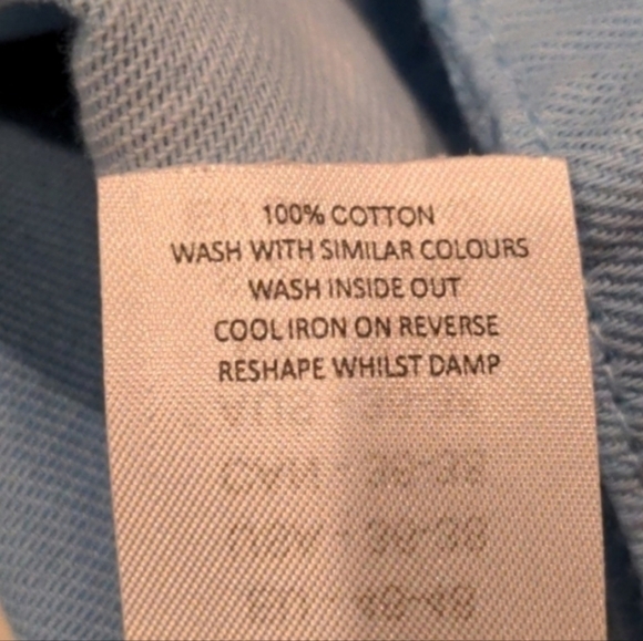 Boohoo Man Light Blue Tie Dye Striped Denim Jacket with Pockets size Small - Picture 8 of 8